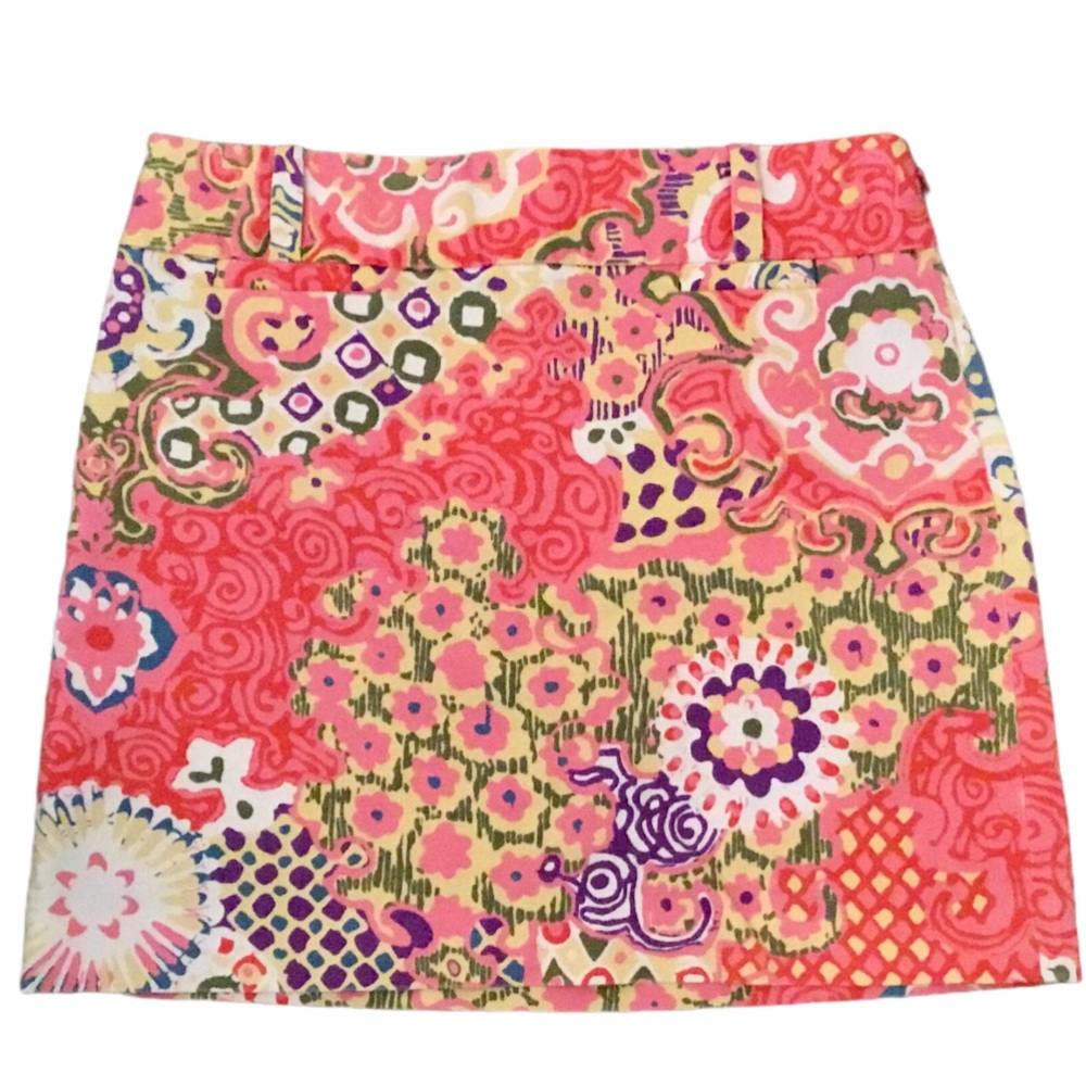 J Crew Straight Mini Skirt Size 2 Floral #186
